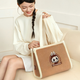 Classic Bag Series- LABUBU Plush Tote Bag (Brown)